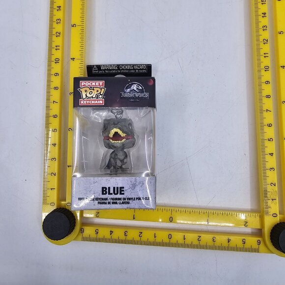 Funko Pocket Pop Keychain Jurassic World Dominion Velociraptor BLUE Vinyl - Picture 9 of 9